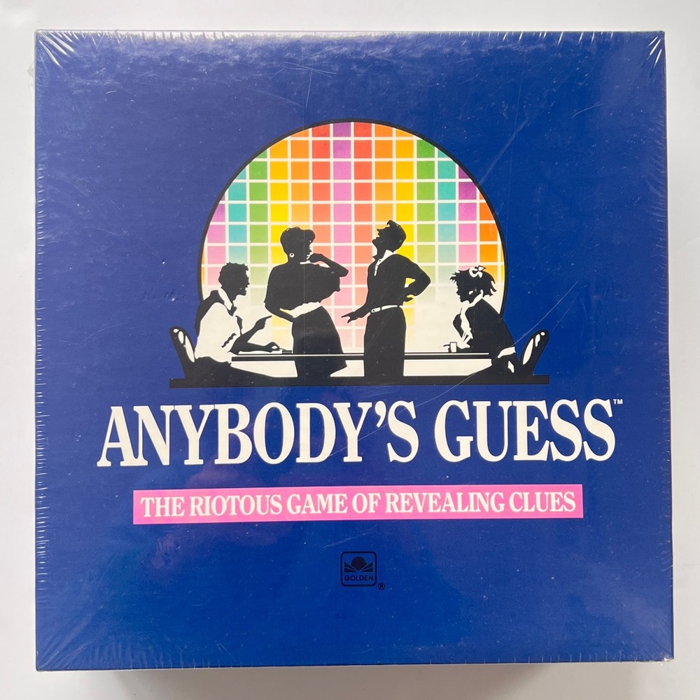 Vintage Board Game Anybody's Guess Board Game Golden Game SEALED 100% Complete